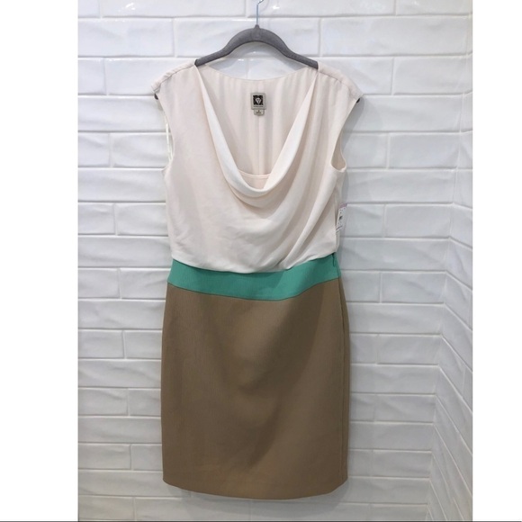 ANNE Klein color block dress - Picture 4 of 11